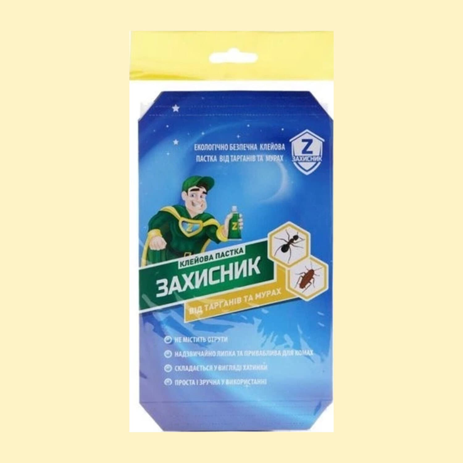 Захисник пастка клейова від тарганів та мурах